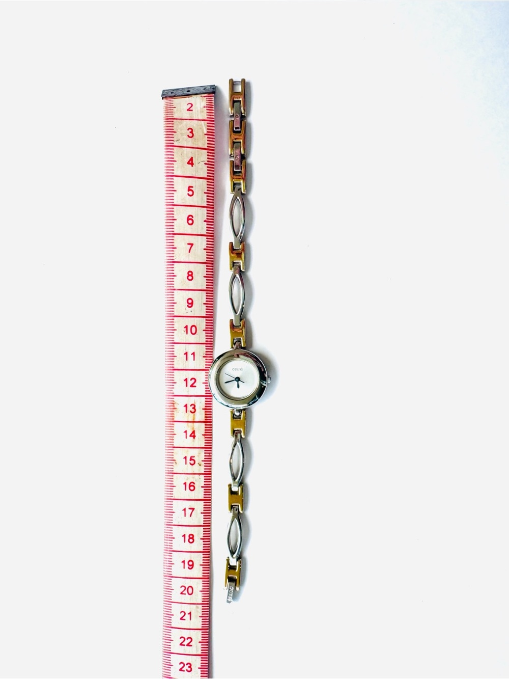 GUESS Two-Tone Bracelet Watch – Minimal Round Face - Picture 8 of 10